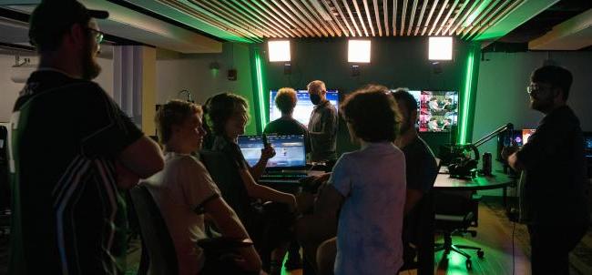 Ohio University students play videogames in the new esports arena