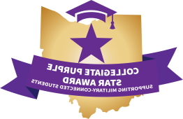 Collegiate Purple Star Award badge